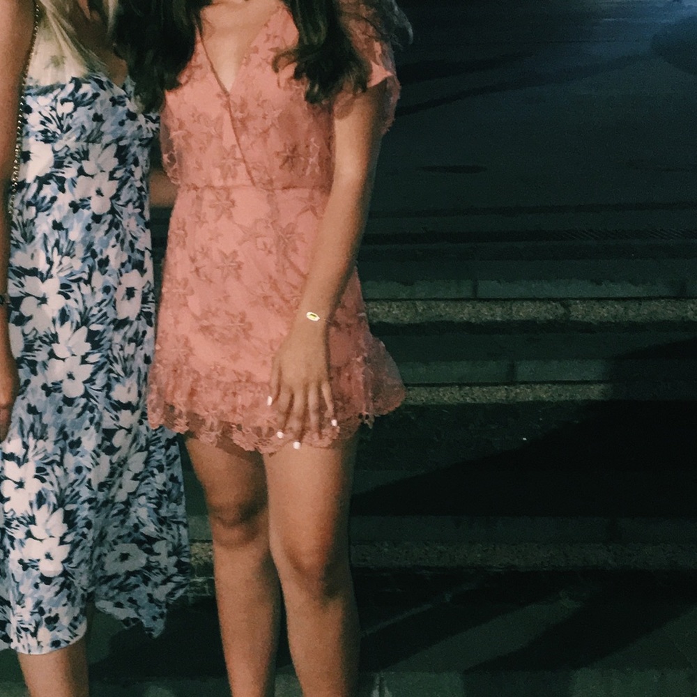 orange mini dress